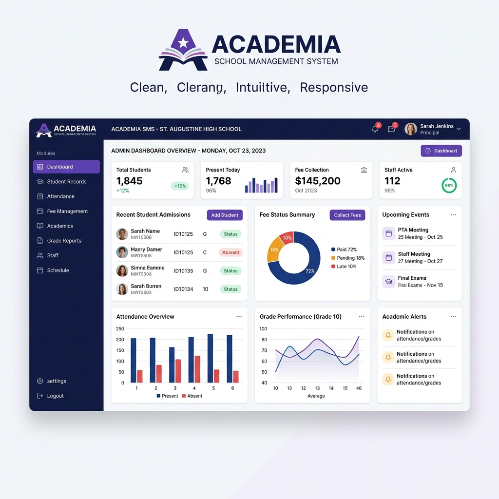 School Management System screenshot